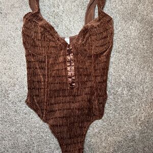 Urban Outfitters Rust Textured Top